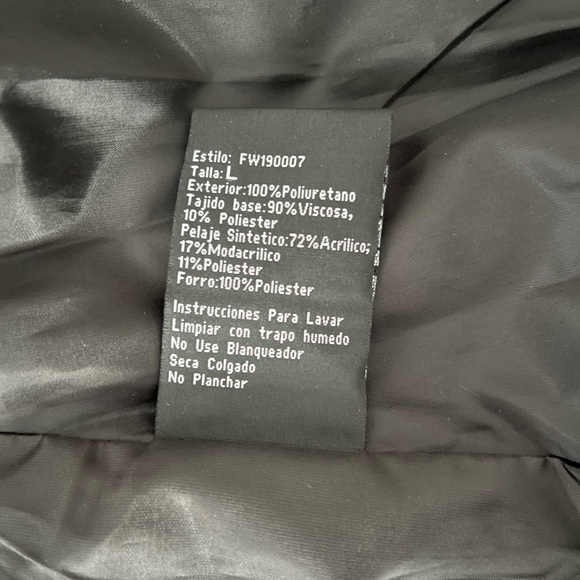 Black Jacket with Faux Fur Trim - Picture 12 of 13